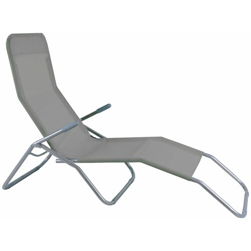 Кресло -шезлонг Капри арт. WR1658 (каркас серый, ткань серая), 1 уп.