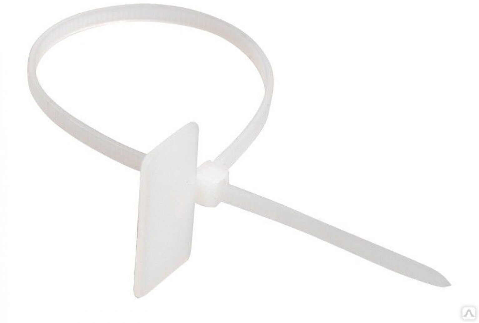 Стяжка пластиковая нейлоновая с площадкой для маркировки 3,6х205мм, белая, 100шт -CVM-205 - фотография № 3