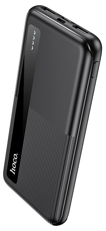 Аккумулятор внешний универсальный Hoco J75 10000 mAh Tresor power mobile power bank (2USB:5V-2.0A Max) Черный