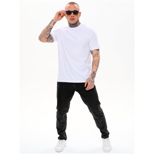 фото Джинсы мужские труба бойфренды, размер 36 (ru 52). джинсы черные премиум качества турция klaline