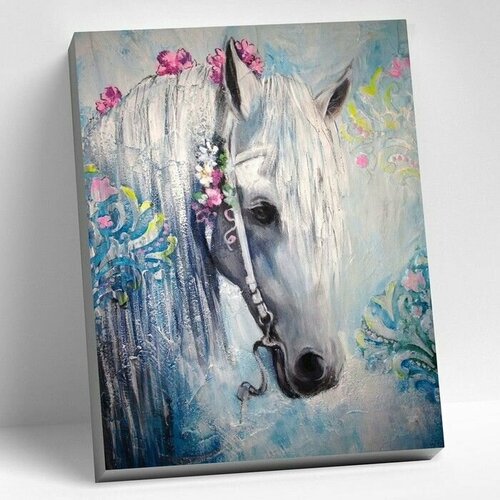 картина по номерам 40 × 50 см живописная лошадь 22 цвета Картина по номерам 40 х 50 см Живописная лошадь 22 цвета
