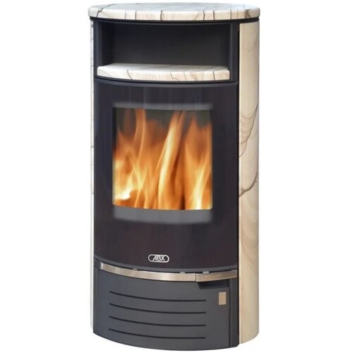 Дровяная печь-камин       ABX Atlantik 7 7.5 кВт 60.5 см 115.1 см 49 см черный/песчаник 190 м³