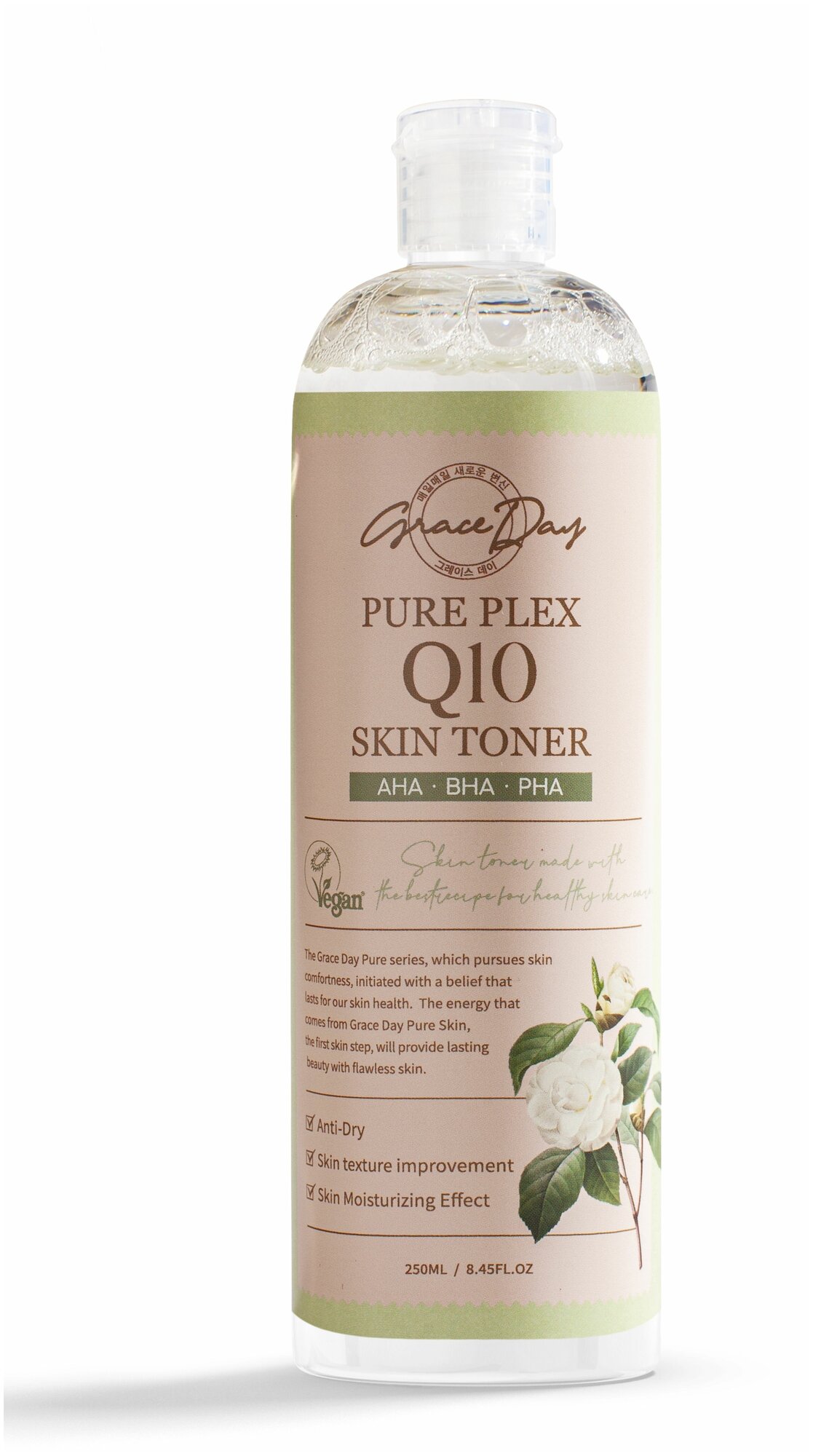 GRACE DAY Тонер для лица с коэнзимом/ Pure Plex Q10 Skin Toner/корейская косметика/тонер для лица