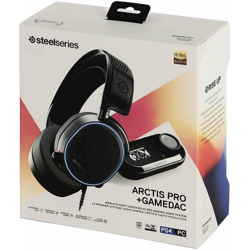 Компьютерная гарнитура SteelSeries Arctis Pro GameDAC черный 24990₽