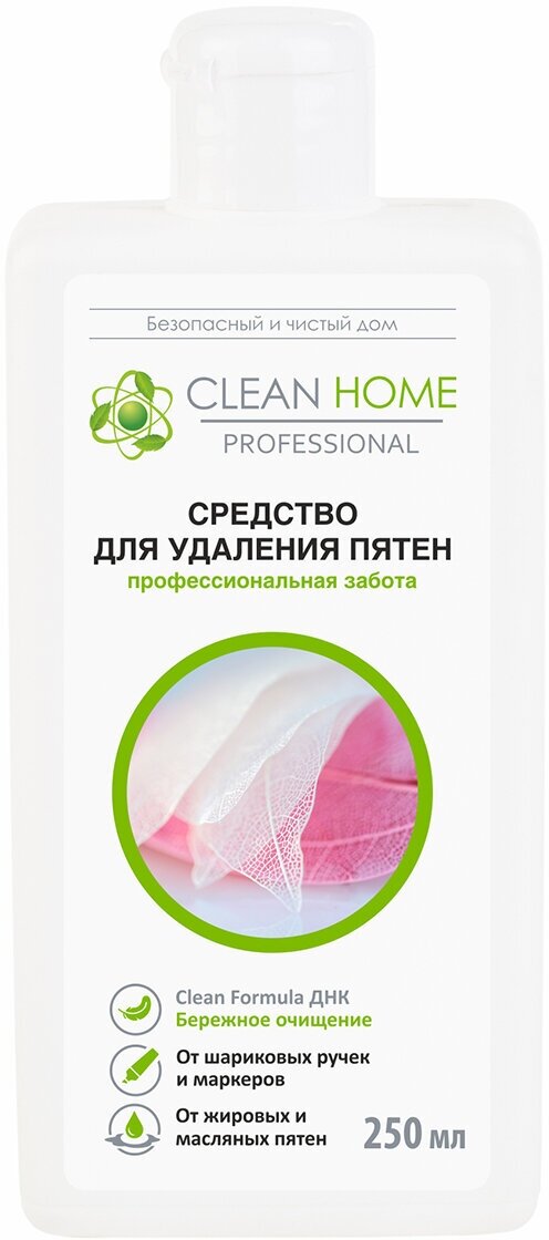 Clean Home Средство для удаления пятен «Быстрое решение», 250 мл, CLEAN HOME