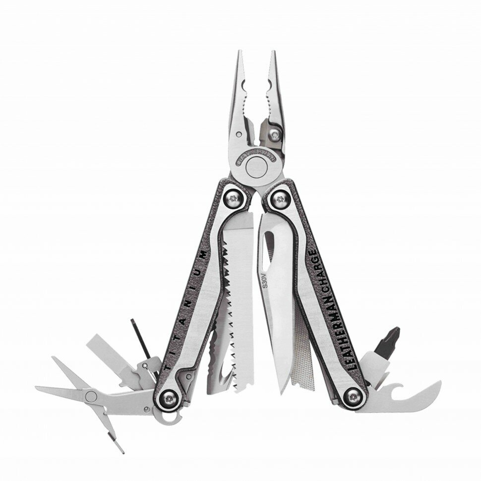 Мультитул Leatherman Charge Plus TTi 832528 титановый 19 функций