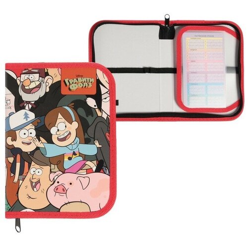 Пенал 1 секция, 130 х 190 х 30 мм, с откидной планкой, Hatber, 