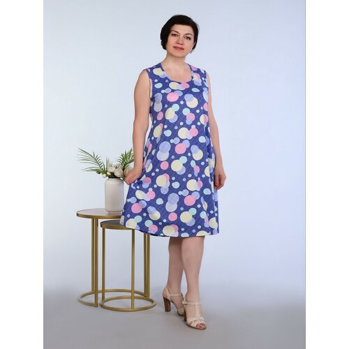 Платье АстраИвТекс, размер 52, синий