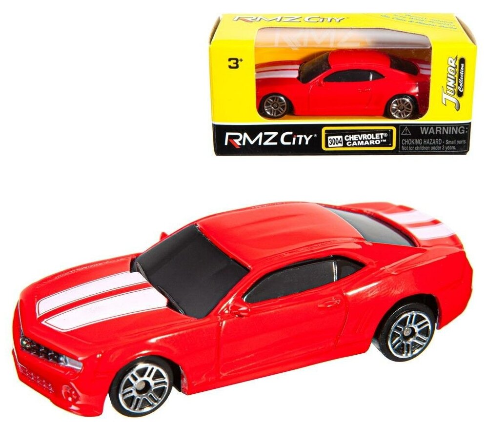 Машинка металлическая Uni-Fortune RMZ City 1:64 CHEVROLET CAMARO, Цвет Красный