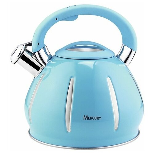 Mercury Чайник со свистком MC-6585 3.5 л, голубой