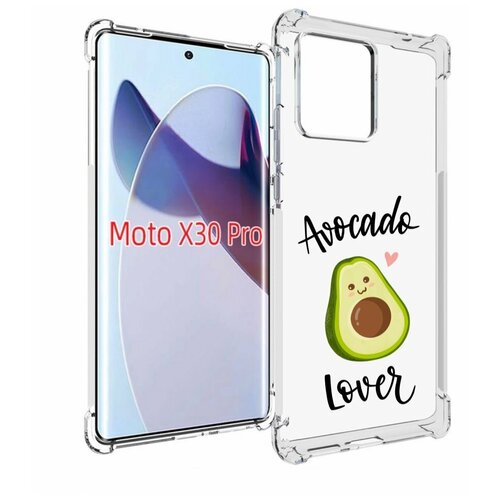 Чехол MyPads Авокадо-любовь для Motorola Moto X30 Pro задняя-панель-накладка-бампер