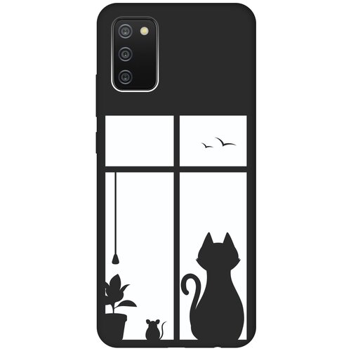 RE: PA Чехол - накладка Soft Sense для Samsung Galaxy A02s с 3D принтом Cat and Mouse черный re pa чехол накладка soft sense для samsung galaxy a02s с 3d принтом cat and mouse черный