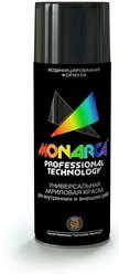 Краска MONARCA аэрозольная акриловая универсальная RAL 9005 Черный матовый 270 г