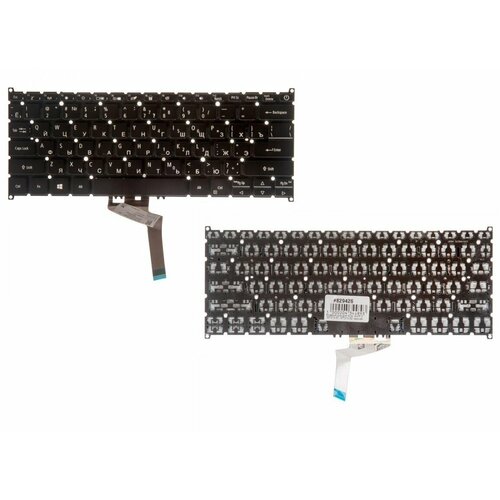 Keyboard Клавиатура для ноутбука Acer Swift 3 SF313-51 SF313-52 черная с подсветкой 3510₽