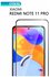 Защитное стекло для Xiaomi Redmi Note 11 Pro, прозрачное с черной...