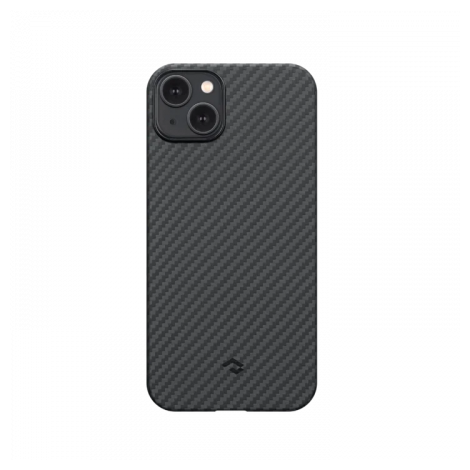 Чехол-крышка Pitaka для iPhone 14 Plus, кевлар, черно-серый - фото №1