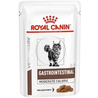 Влажный корм для кошек Royal Canin Gastro Intestinal Moderate Calorie при проблемах с ЖКТ 12 х 85 г (кусочки в соусе)