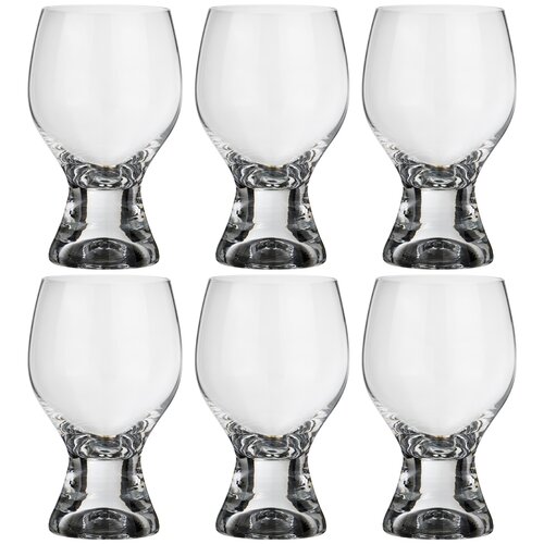 фото Набор бокалов для вина bohemia crystal gina, 6 штук, высота 14 см, 340 мл (674-557)