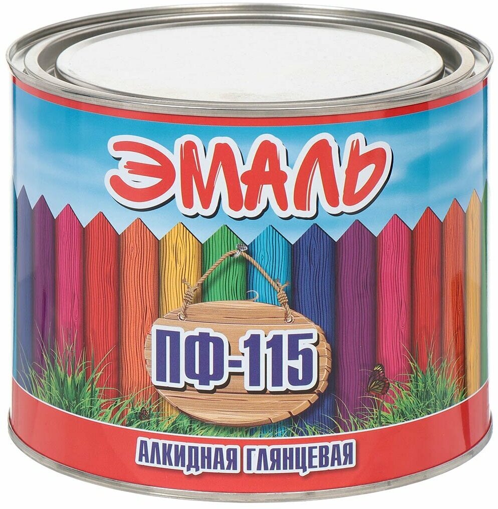 фото Эмаль Zabor ПФ-115 Глянцевая Желтая 1,8кг