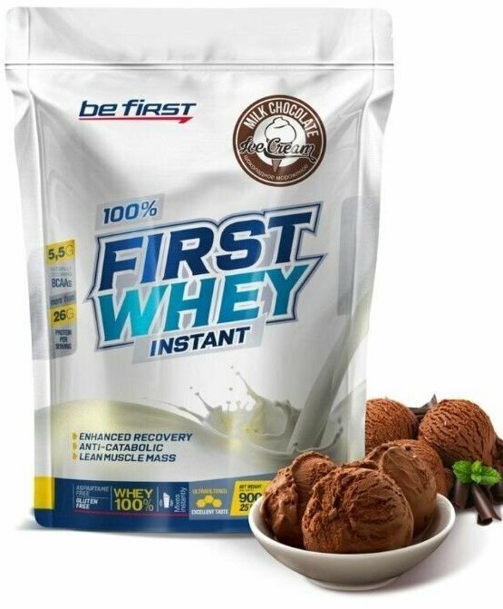 Протеин Be First Whey instant 900 грамм Шоколадное мороженое