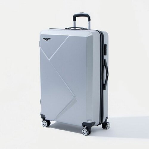 Чемодан Сима-ленд, серебряный чемодан сима ленд размер 20 фиолетовый