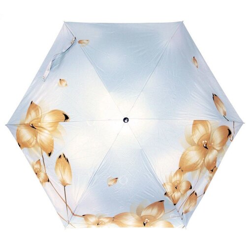 BANDERS мини зонт женский 6 спиц, 5 сложений, механика, облегченный, полиэстер блэкаут, купол 90 см. 1113-02