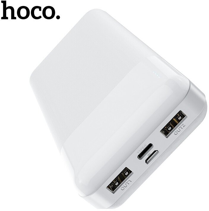 Внешний аккумулятор 20000mAh 2USB 2.0A Li-pol батарея Hoco J72A Easy travel White