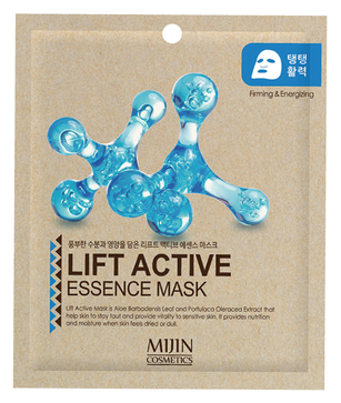 Тканевая маска для лица Mijin Essence Mask Lift Active, 25 гр.