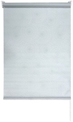 Рулонная штора Эскар миниролло Round, 48х160 см, серый