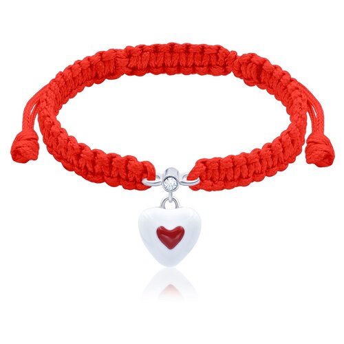 фото Uma & umi детский серебряный браслет плетеный сердце в сердечке umi symbols 419556900621, 1.5 г