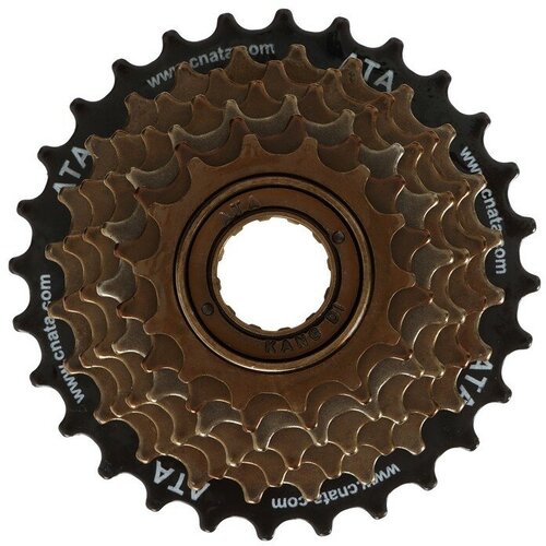 Трещотка для велосипеда КНР ATA 7 скоростей 14-28T цвет черно-коричневый 7491019 1004₽