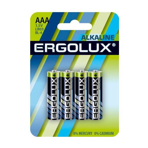 Батарейка Ergolux LR03 Alkaline BL-4