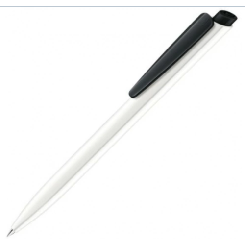 Ручка шариковая автоматическая Senator Dart Basiс Polished 2600/БЧ, белая / черная