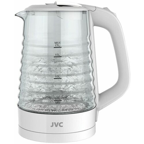 Чайник электрический JVC JK-KE1512 1,7 л, 2200 Вт, белый чайник электрический braun wk5100wh 1 7 л белый