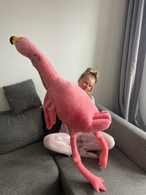 Игрушка подушка Фламинго обнимусь 150 см
