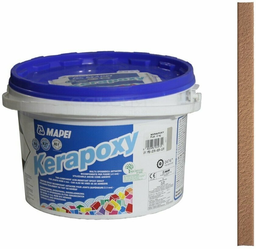 Затирка Mapei Kerapoxy №142 коричневая 2 кг