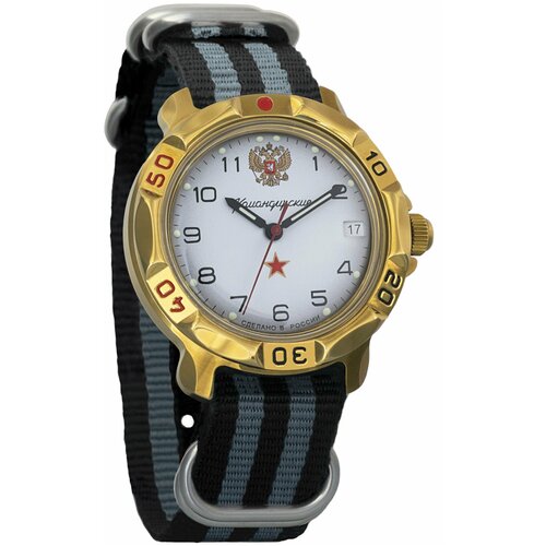 Наручные часы Восток Командирские, серый наручные часы восток командирские механические командирские 819322 tricolor5 мультиколор