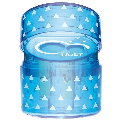 фото Точилка milan duet с контейнером, 2 отверстия, пластик, цвет в ассорт.