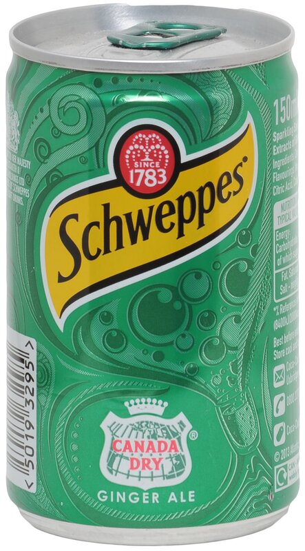 Газированный напиток Schweppesлайм, лимон, 0.15 л, металлическая банка