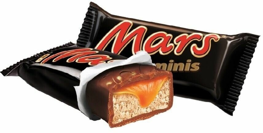 Конфеты шоколадные MARS minis, весовые, 1 кг, картонная упаковка - фотография № 3