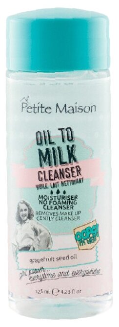 Petite Maison очищающее масло-молочко с экстрактом косточек грейпфрута Oil To Milk Cleanser, 125 мл