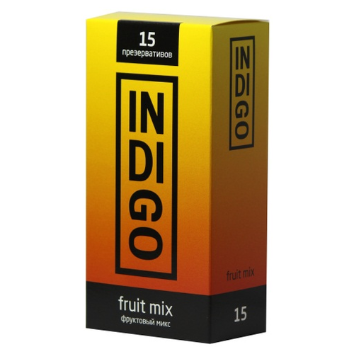 Презервативы INDIGO Fruit mix, 15 шт. презервативы indigo mix fun 15 шт