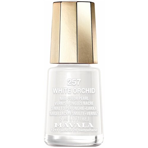 Mavala Лак для ногтей Nail Color Pearl, 5 мл, 257 White Orchid