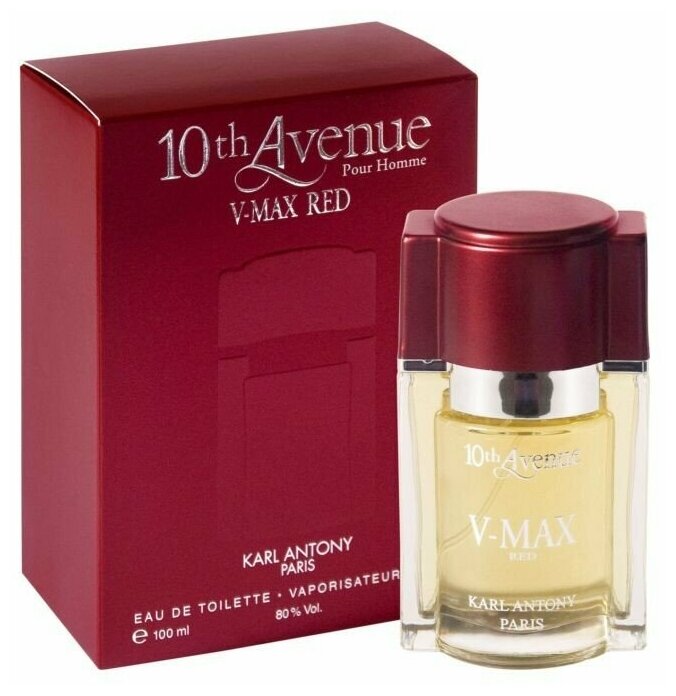 Karl Antony / Мужская туалетная вода 10th Avenue V Max Red, 100 мл