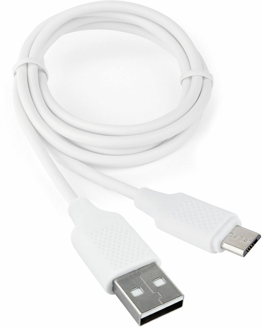 Кабель USB 2.0 Cablexpert CCB-mUSB2-AMBMO2-1MW, AM/microB, издание Classic 0.2, длина 1 м, белый