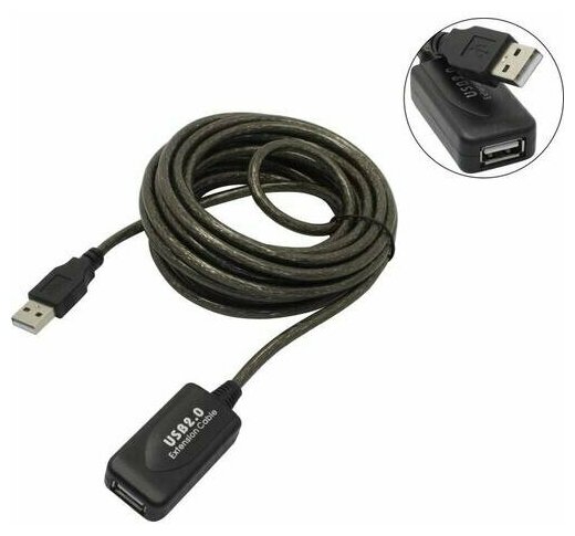 Кабель USB 2.0 AM-AF 5м Cablexpert UAE-01-5M - фото №6