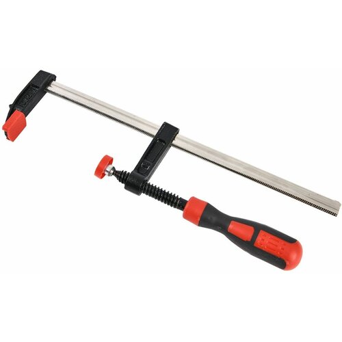 Струбцина F-образная усиленная Deli DL110525Z 250x50мм макс усилие зажима 2000N резьба 12мм штанга 5мм 453₽