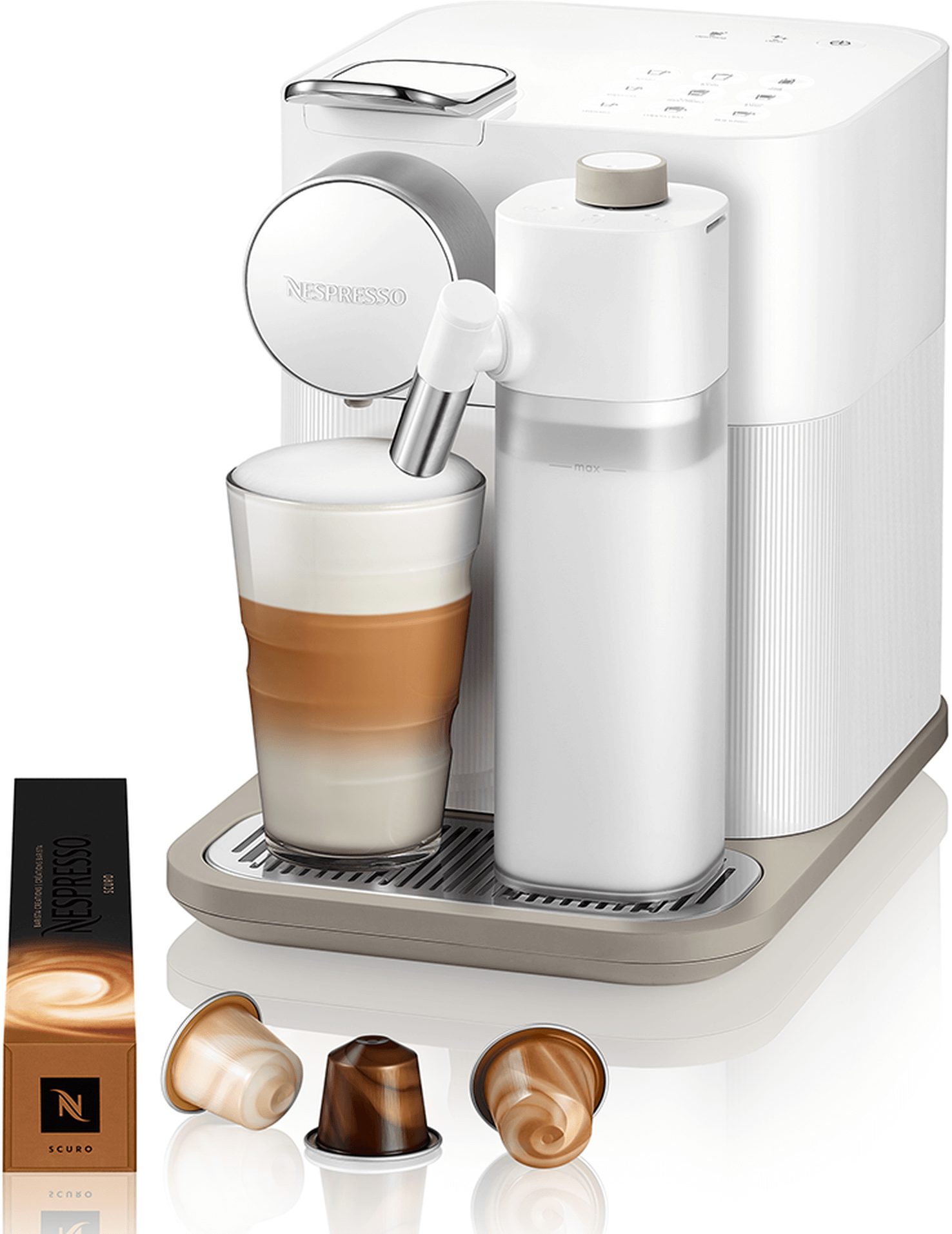 Капсульная кофеварка DELONGHI Nespresso EN650.B, 1400Вт, цвет: черный [132193382] - фото №3