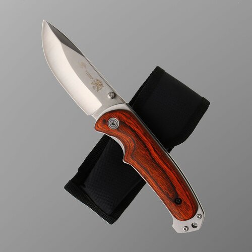 фото Нож складной stinger, 9 см, лезвие - 3cr13, рукоять - дерево россия