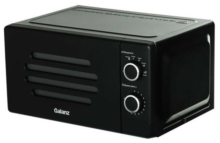 Микроволновая печь Galanz MOS-2007MB, 700 Вт, 20 л, чёрная 9580783 - фотография № 2